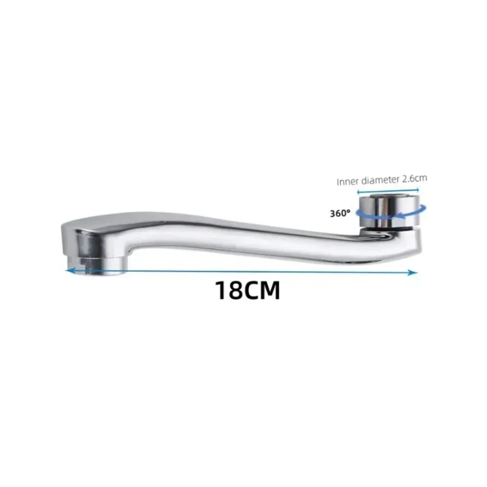 Connettore Di Prolunga Per Rubinetti In Acciaio Inox – 18 Cm – Cromato – Compatibile Con Cucina E Bagno – 3 Misure Disponibili