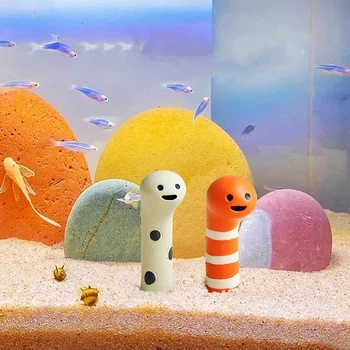 Cute Worm Fish Tank Ornament 2