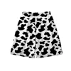 Black and White Cow Pattern 3D Board Shorts Trunks Summer Quick Dry Beach Swiming Shorts Men Fashon Short Pants Beach clothes 1