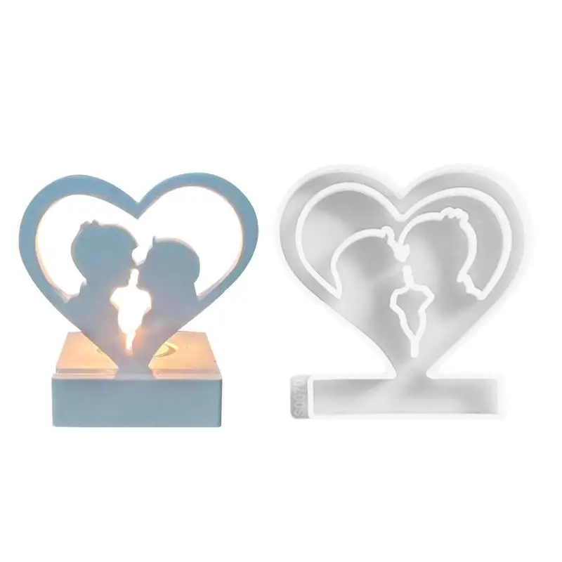 Romantic Heart Shaped Silicone Mold for Crafts