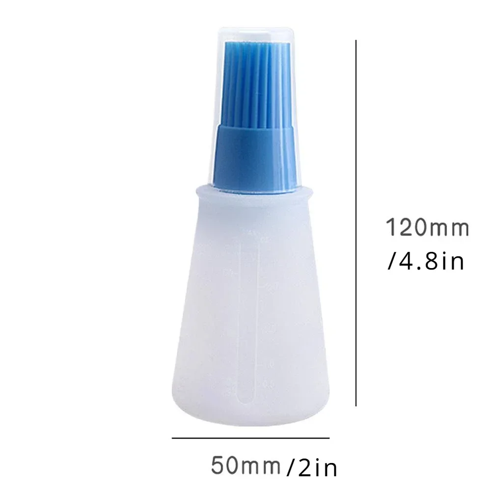 Portable Oil Bottle Barbecue Brush Silicone Kitchen BBQ Cooking Tool Baking Pancake Barbecue Outdoor Camping Accessories Gadgets