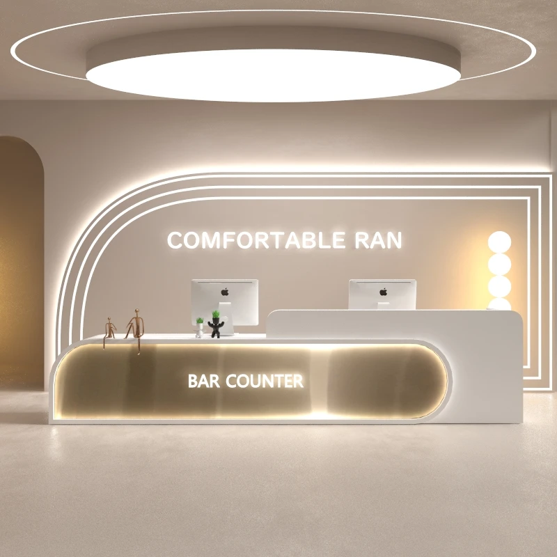 Receptie Balie Cosmetica Moderne Spa Meubels Schoonheidssalon Opslag Winkels Business Customer Center Desk Empfangstheke Store