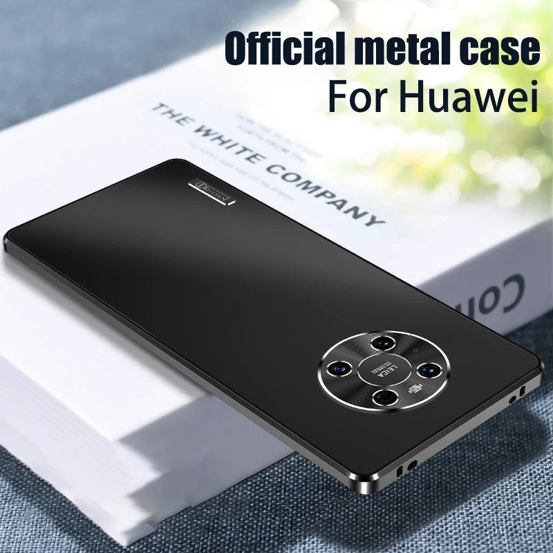 For Huawei Mate 50 40 30 P50 P40 Pro honor50 Case Metal alloy ultra-thin Magnetic all inclusive camera frosted protective cover