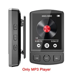 Portable Sport Clip MP3 Player with HiFi Sound, Bluetooth 5.0, FM Radio, and E-Book Reader (No TF card)