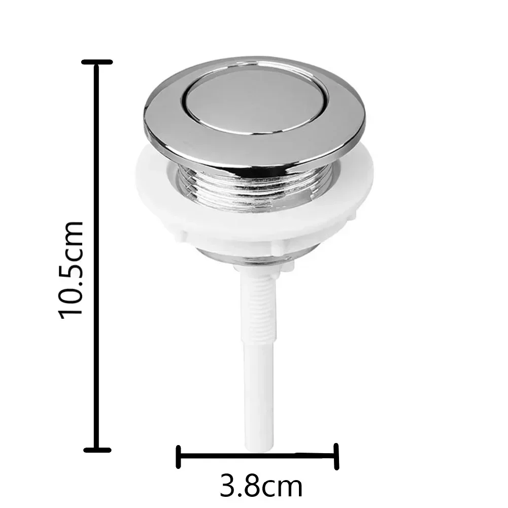 Toilet Flush Button Push Button Switch Toilet Water Tank Valve 1pc 38mm Toilet Push Button Press Flush Buttons Toilet Cistern Water Tank Cover Switch Bathroom Fixture