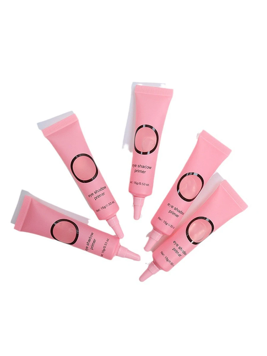 15g Private Label Makeup Base Custom Bulk Pink Hose Tube Box Makeup Primer Isolated Moisturizer Eye Make Up Brighten Skin Vegan 6