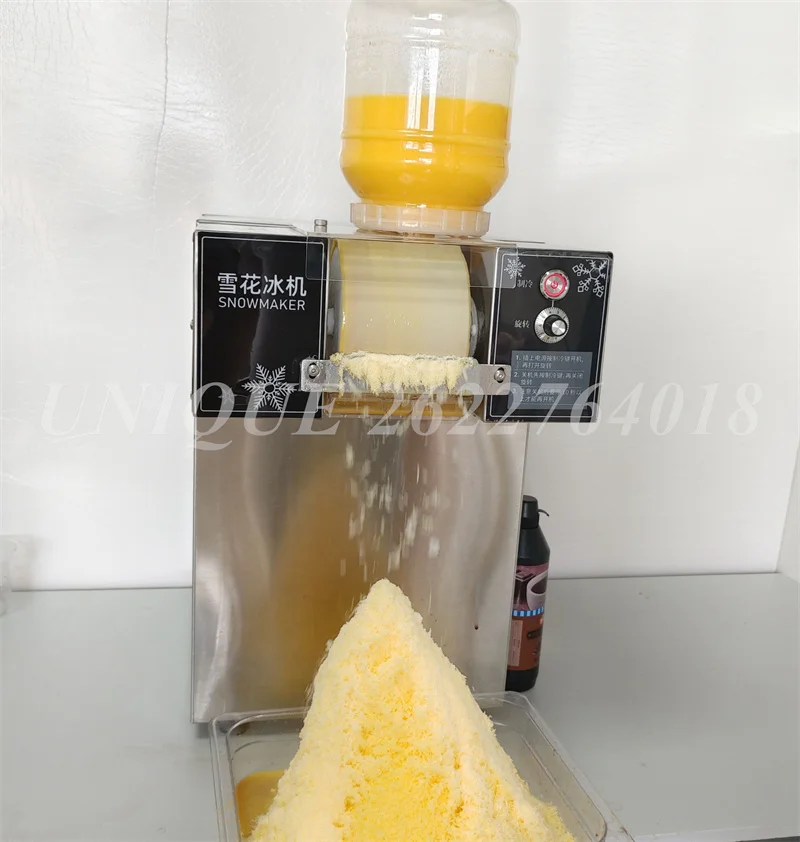 Commercial Air Cooling Snow Ice Maker Shaver Maker Europe Snowflake Ice Korea Bingsu Machine Snowflake Shaving