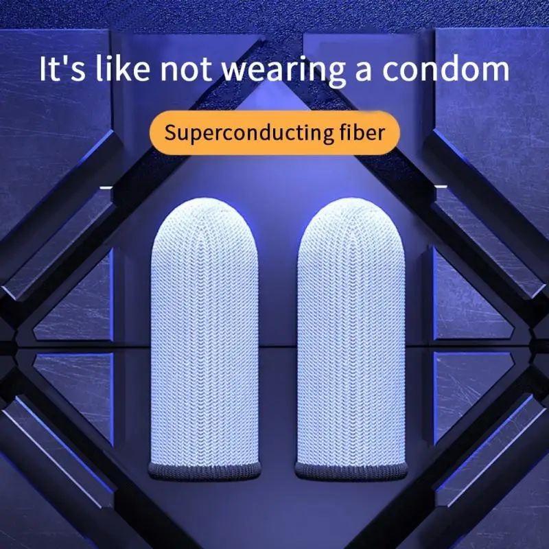 Guanti Da Dito Con Copertura Per Le Dita A Prova Di Sudore Da Gioco Per Telefono Cellulare In Fibra D'Argento Di Vetro Gioco Maniche Per Le Dita Con S