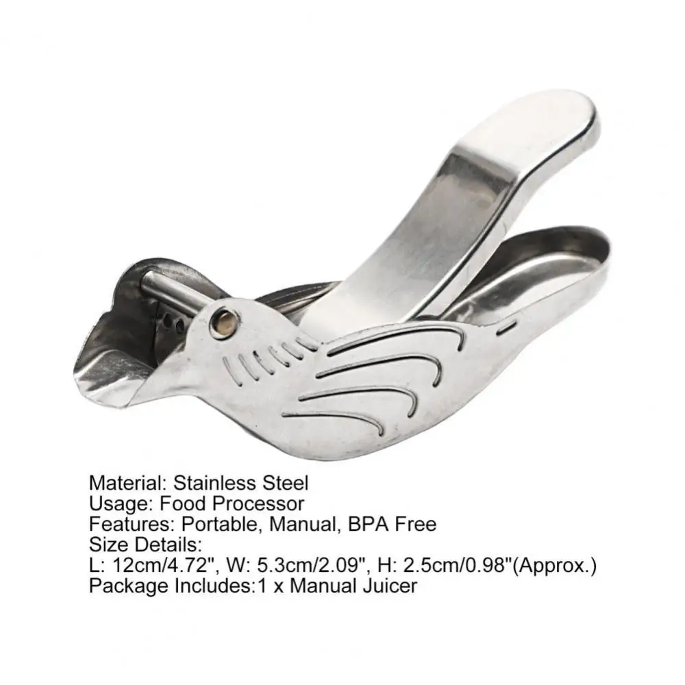 Manual Lemon Juicer Portable Stainless Steel