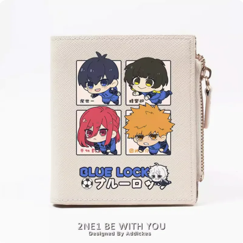 BLUE LOCK Chigiri Hyoma Isagi Yoichi Anime Fashion Wallet PU Purse Card Coin Zipper Money Bag Cosplay Gift B511
