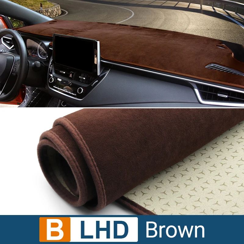 Anti-UV Non-Slip Car Dashboard Cover and Light Deflector Mat