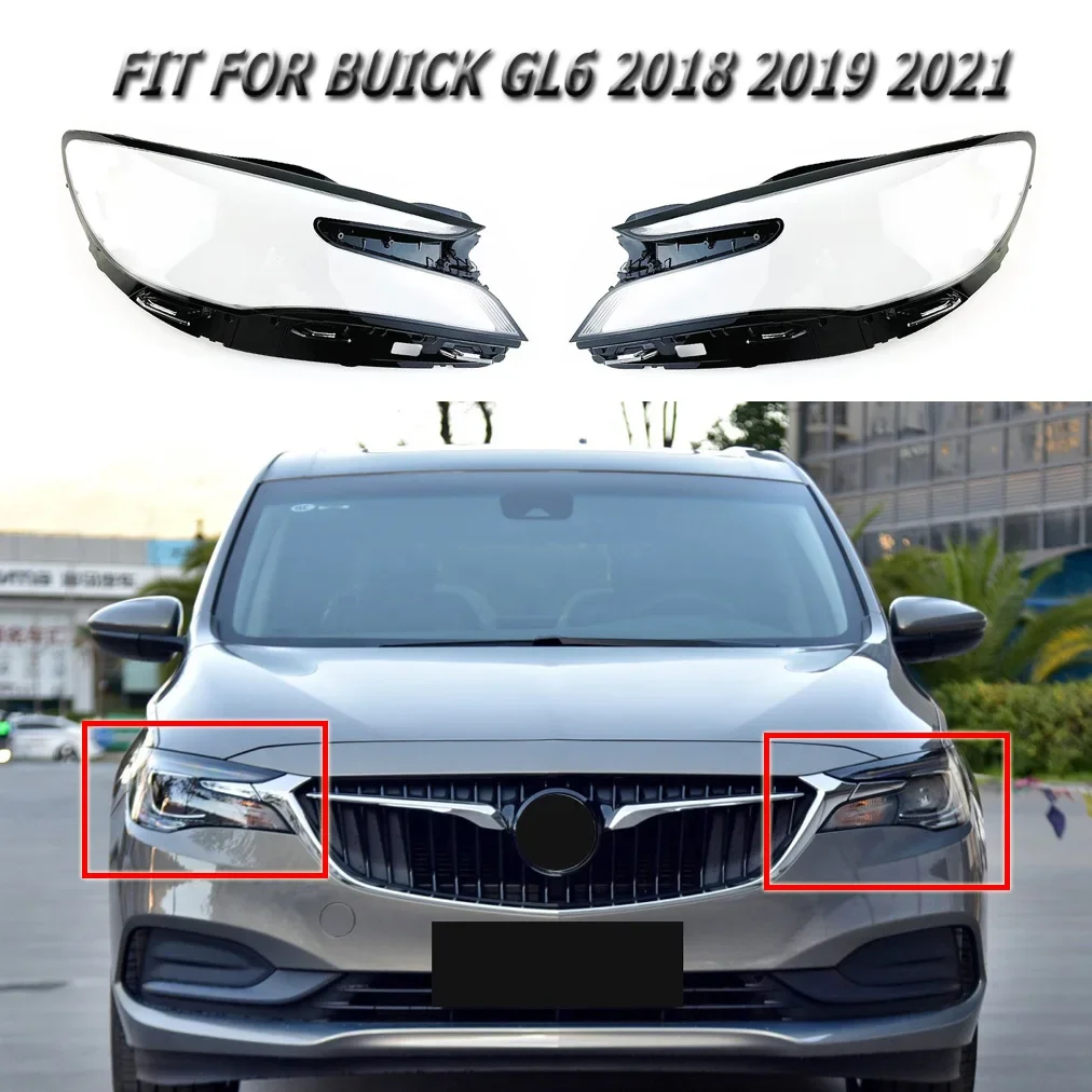 

Car Parts Replacement Fit For Buick GL6 2018 2019 2021 Cap of Headlamp Cover Lampshade Lens Transparent Auto Shell