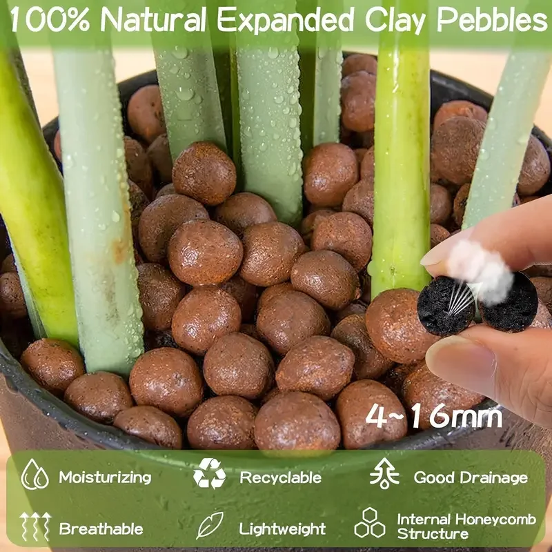 Garden Hydroponic Expanded Clay Pebbles for Growing Media