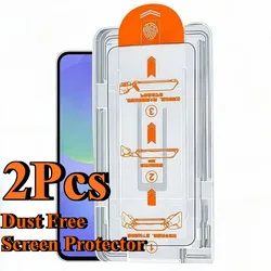 Premium Dust - Free Screen Protector - Easy Installation, 2 - Pack Glass Set for Tempered Glass Film