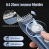 Professional Electric Hair Clipper Men Cordless Hair Trimmer Rechargeable LED Display IPX7 Adjustable Speed Hair Cutting Machine 4