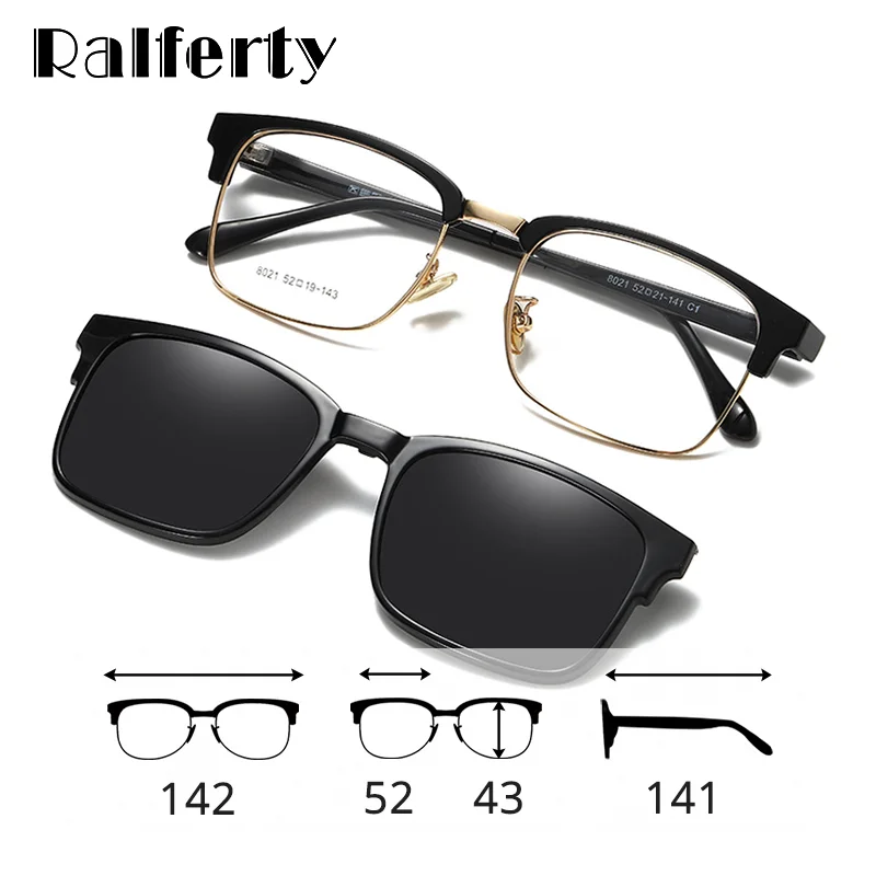 Ralferty 2 In 1 Multifunction Optical Frames Sunglasses Grade