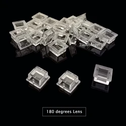100PCS LED Convex Optical Lenses - Various Degree Options for Enhanced Light Distribution (180  degrees)