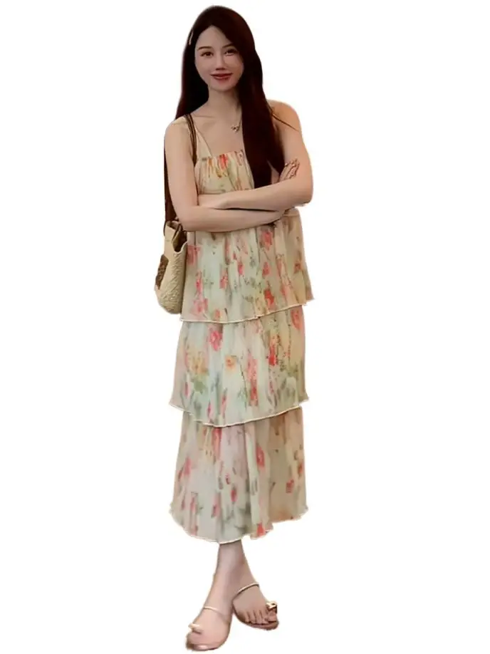 Chic Cotton Dress - Ultramarin