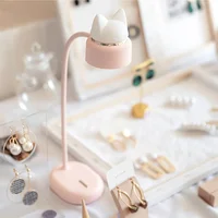 Creative And Personalized Cat Clip Desk Lamp Cartoon Night Light Office Desktop Learning Eye Protection LED Desk Lamp 1