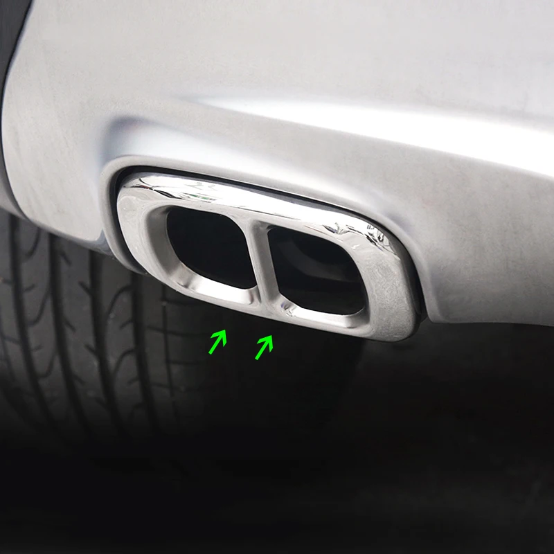 

Для Mercedes Benz GLA 200/220/260 X156 2013 2014 2016 2015 2017 Автомобильная внешняя подкладка для горла выхлопной трубы обшивка крышки системы