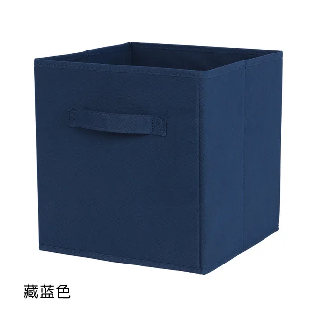 Lot De 2 Boîtes De Rangement En Tissu Avec Couvercle - 30x20x14 Cm, Pliable, Lavable