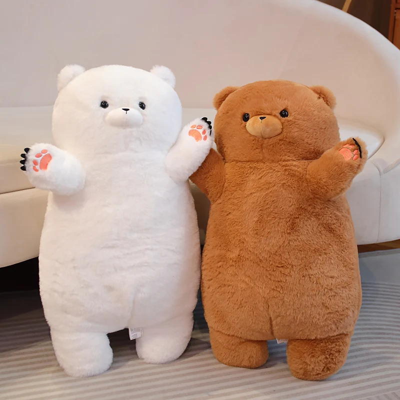 

Soft Long Animal Plushie Pillows Stuffed Polar Bear/Panda Plush Toys For Sleeping Girls Huggable Pillow Kawaii Kids Toys Gifts