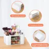 1pc desktop drawer multi grid stationery storage box, large capacity office pen holder multifunctional storage box 6