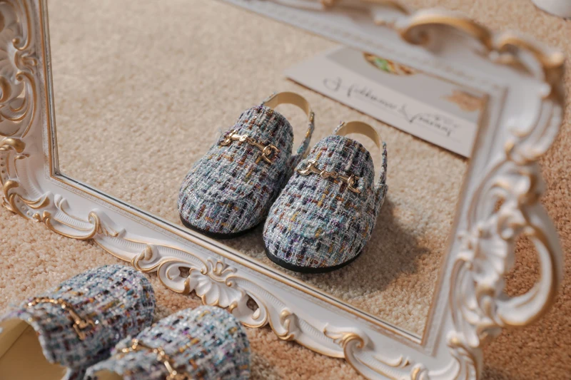 child shoes girl Summer 2022 Kids Shoes Children Outdoor Slides Baby Girls Gold Slippers Toddler Bling Brand Flats Princess Slides Slip On Shoes children's sandals