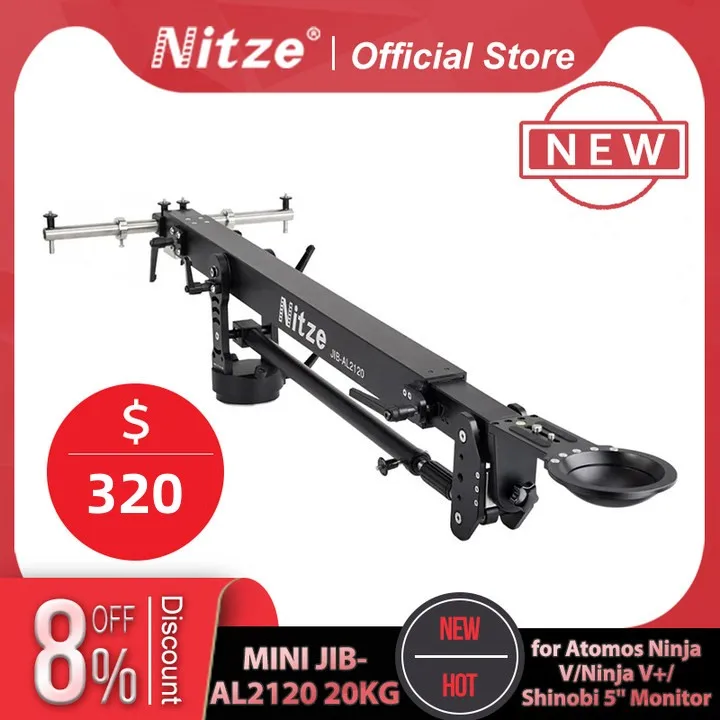 Nitze MINI JIBAL2120 20KG Load Professional Camera Jib Crane Arm Pan