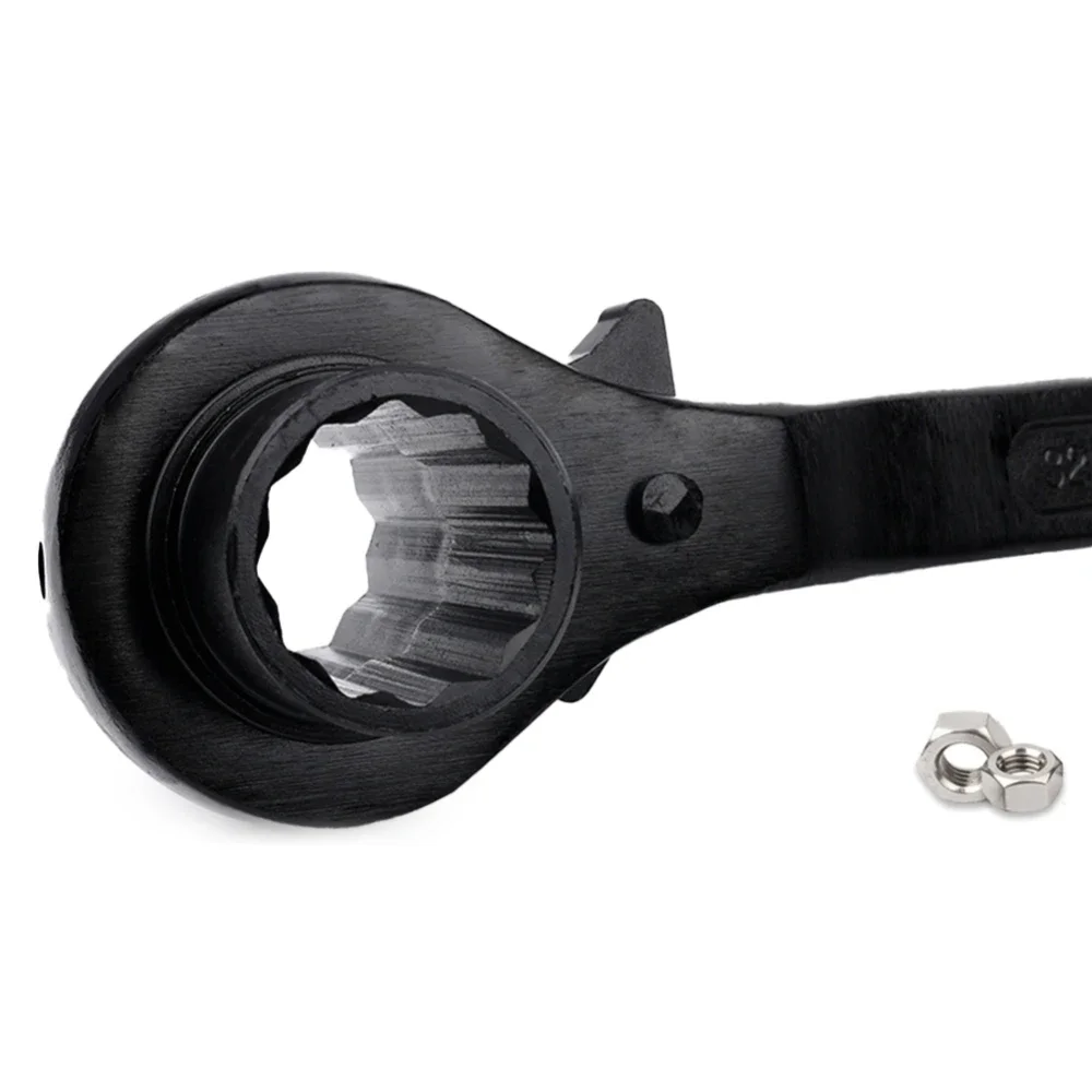 30-32mm Hexagon Ratchet Spanner Industrial Grade Ratcheting Socket Wrench Multi-function Bidirectional Ratchet Socket Wrench