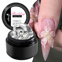 5/15ml Clear Non-Stick Hand Extension Gel Nail Polish 3D Shaping/Sculpting/Carving UV/LED Gel Milky Jelly Hard Gel Manicure DIY 1