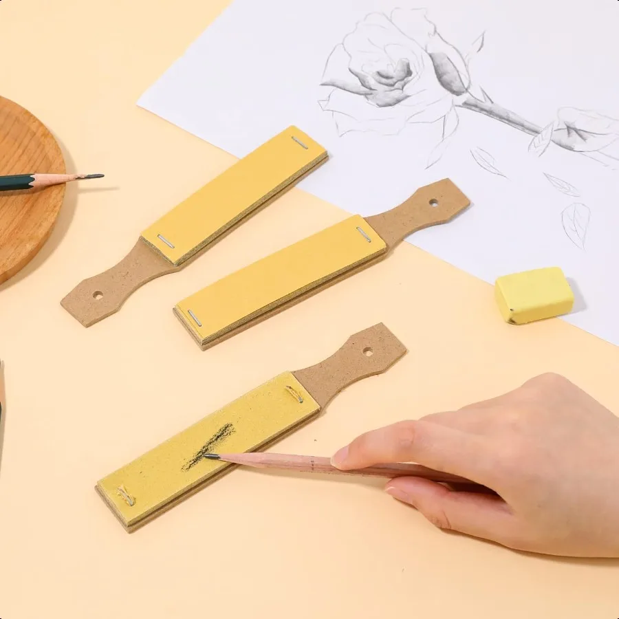 3 Pack Sandpaper Pencil Sharpeners for Art