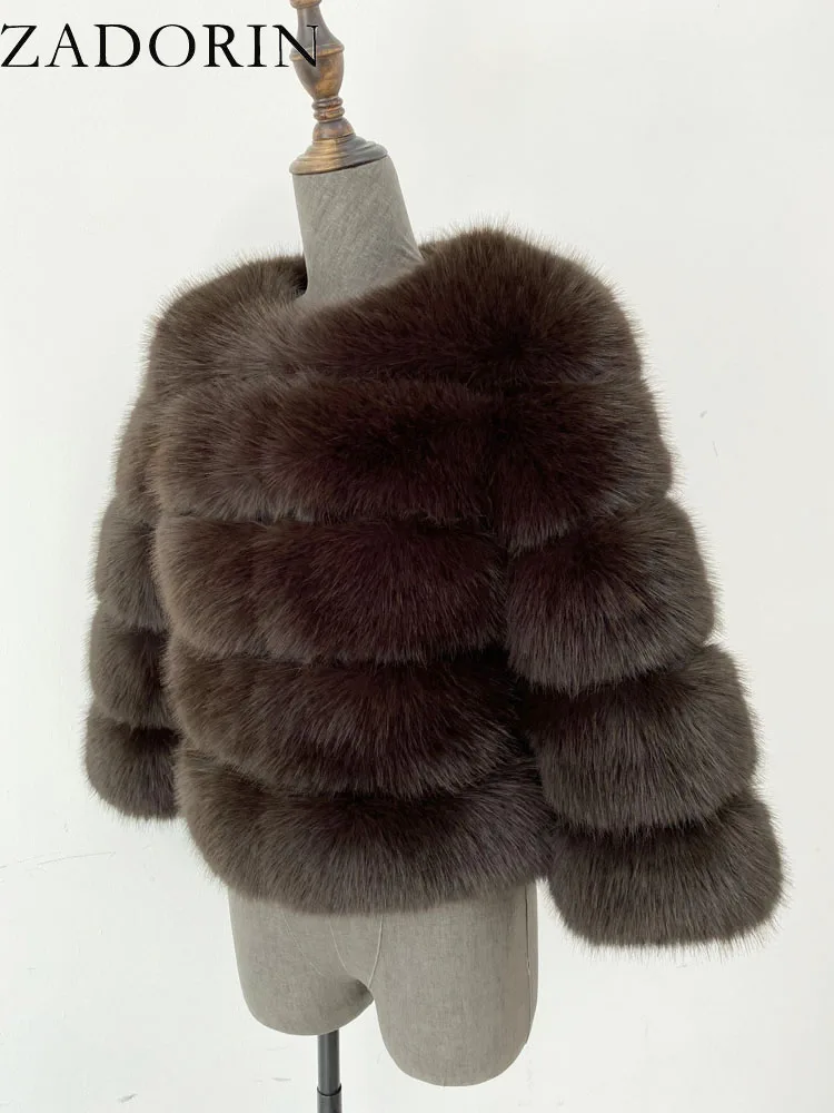 Amazon.com: tuduoms Women Luxury Winter Fluffy Faux Fur