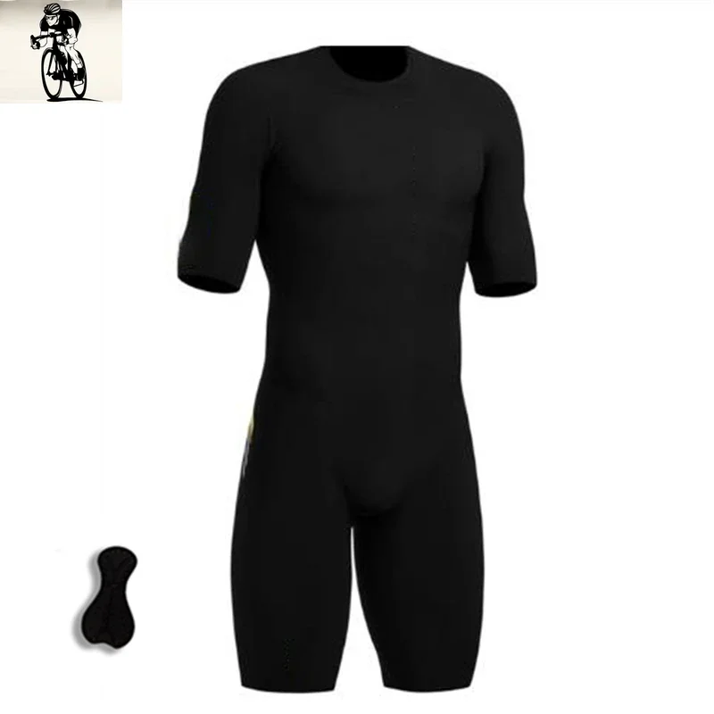 Men Short sleeve Cycling Jersey Triathlon Suit, Mens Short sleeve Triathlon Jumpsuit Running Swimming and Cycling Skin Suit wear 6