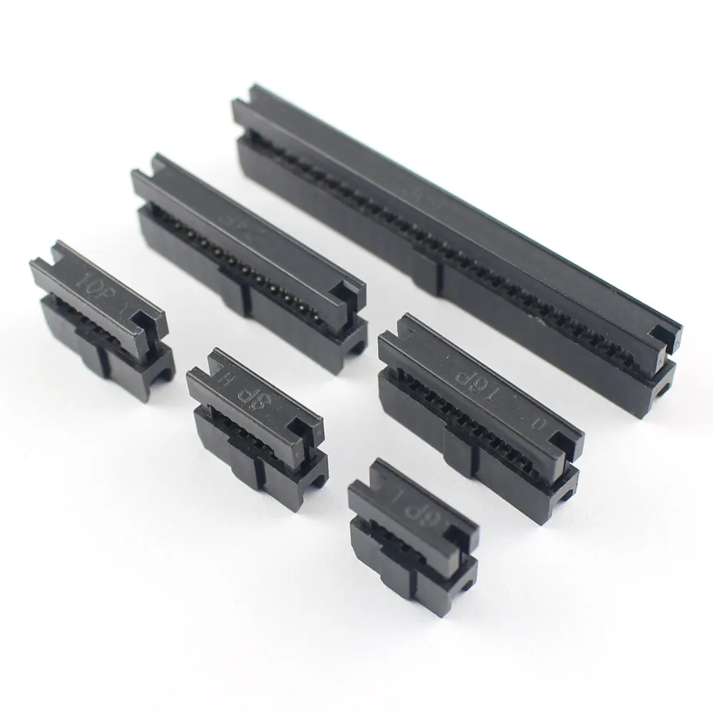 2mm 2.0mm Pitch FC 6/8/10/12/14/16/18/20/22/24/26/30/34/40/44/50/60 Pin IDC Female Header Connector For 1mm Flat Cable 10pcs electrical connectors,cable connector,electrical connector,pin header