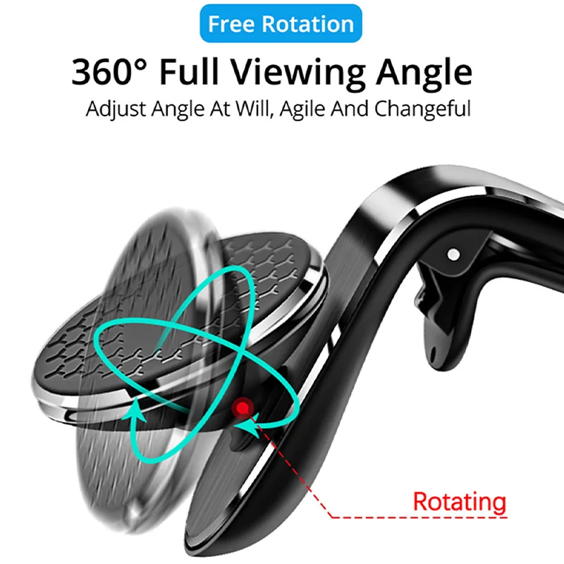 Magnetic Car Mount 360° Rotatable Phone Holder Universal Phone Stand for iPhone Xiaomi Stable support Bracket Easy to Install