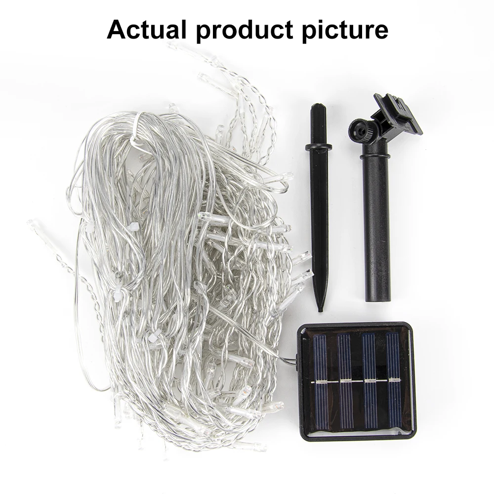3.5M/7.5M 160Leds Solar Icicle String Lights Indoor Outdoor Waterproof Christmas Decor Yard Garden Party Curtain Light