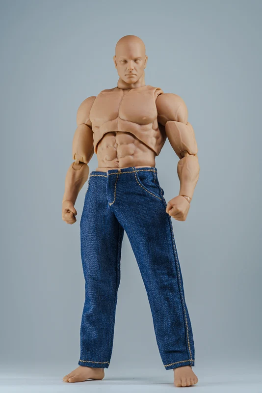 Männliche Puppen im Maßstab 1/12 Kleidung Baggy Trend Jeans für 6 ''Tb league Jiaou Puppe Action figur – Detail 8
