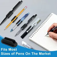 3/6Silicone Pen Holder Desktop Storage, Upgraded Self-adhesive Elastic Pen Holder, Suitable for Office, School, Classroom Walls 3