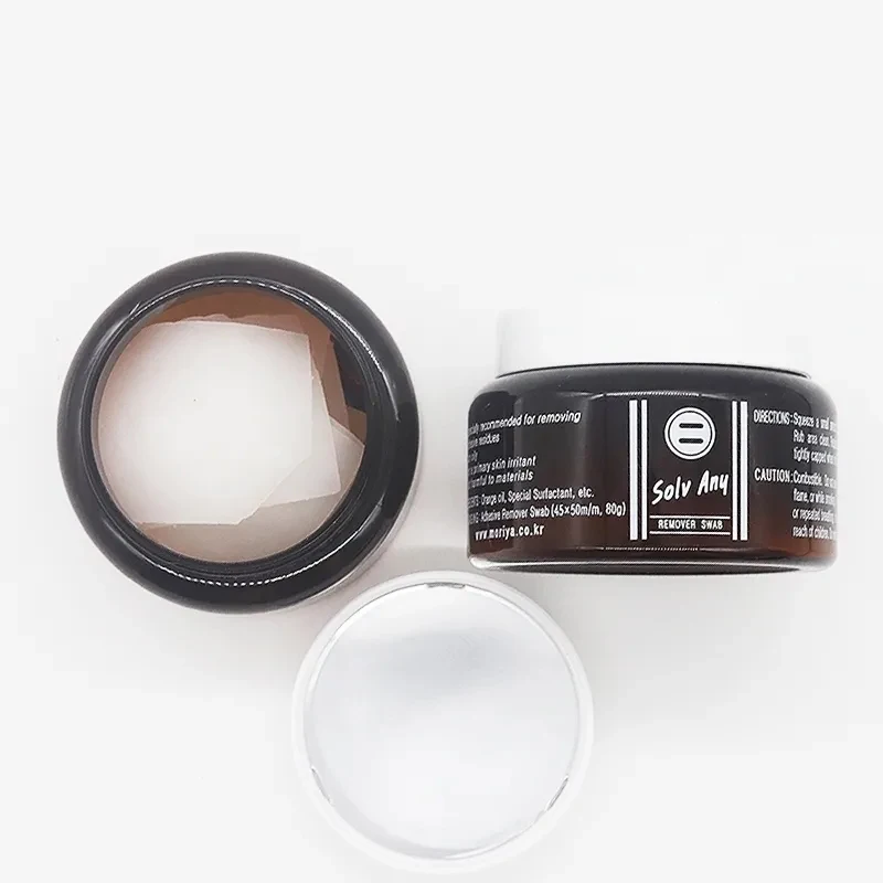 Adhesive & Tape Removr swab, Cleaning Remove Residual Adhesive From Wig Glue And Wig Double-Sided Tape 36Pcs/bottle