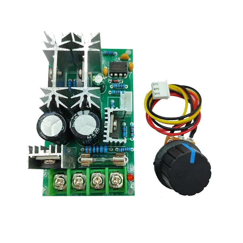 DC motor speed regulator 20A DC 10V 12V 36V 48V 60V High power drive module PWM Motor speed controller 20A Current Regulator