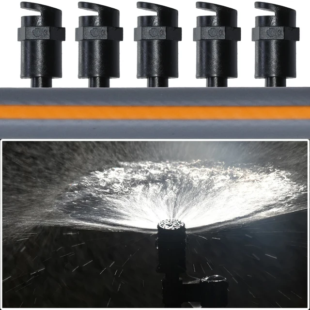 Kesla 20Db Refrakciós Fúvóka Sprinkler 180 Fokos W/1/4 ' Vagy 4/7 Mm -Es Szálú Barb Csatlakozó Spray -Fej Csepegtető Öntözés A Bonsai -Hoz
