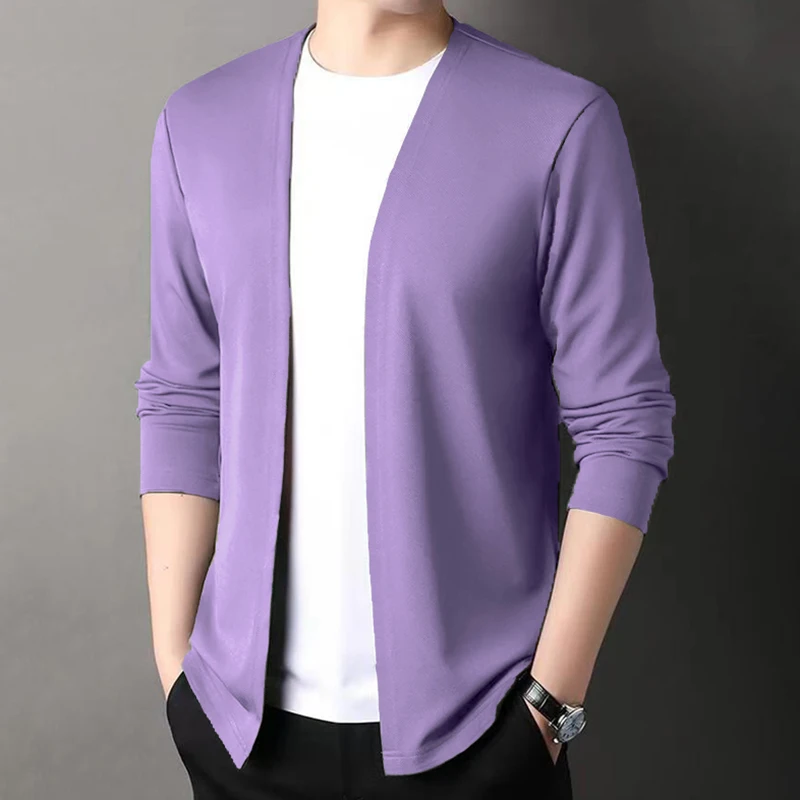 Knitted Cardigan Fleece Cardigan Cotton Cardigan Men's