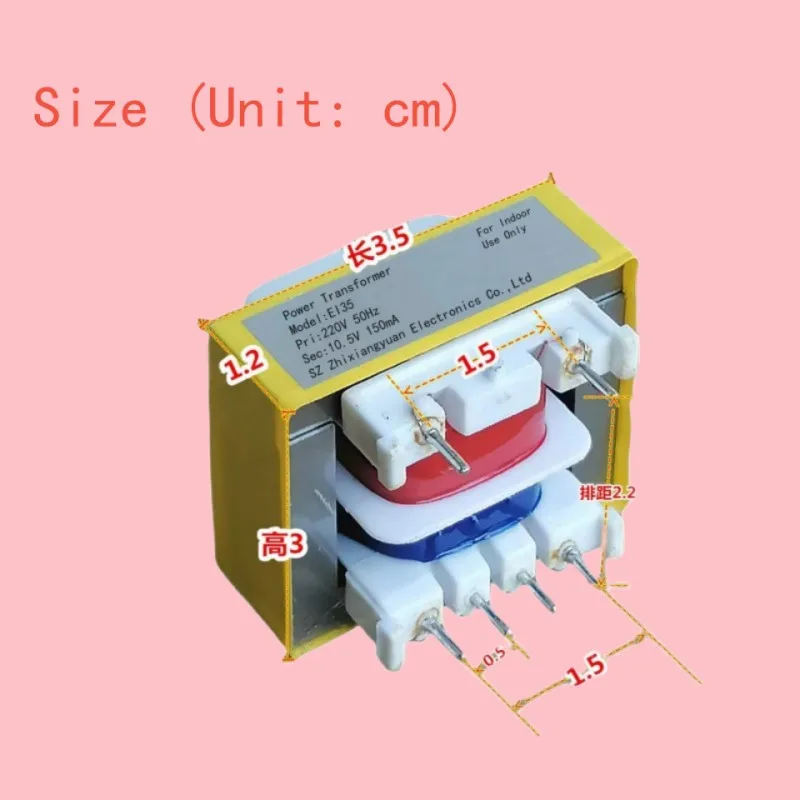 EI35 Satefy Isolation transformer Input 220V output 10.5V 12V 150mA