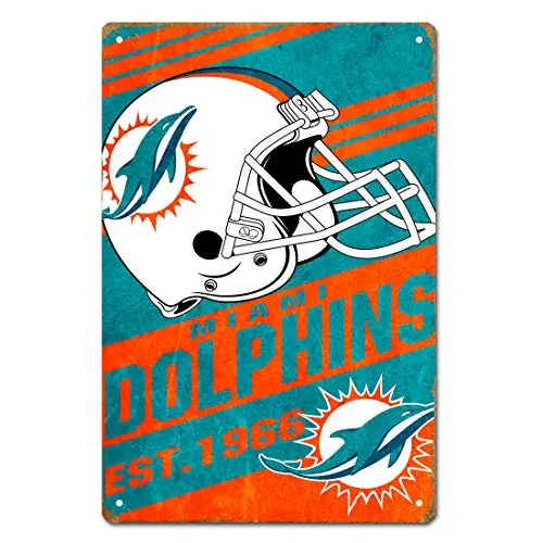 

20x30cm Poster MamaTina Cool Vintage American Football Team Design Metal Tin Signs Metal Painting Metal Poster