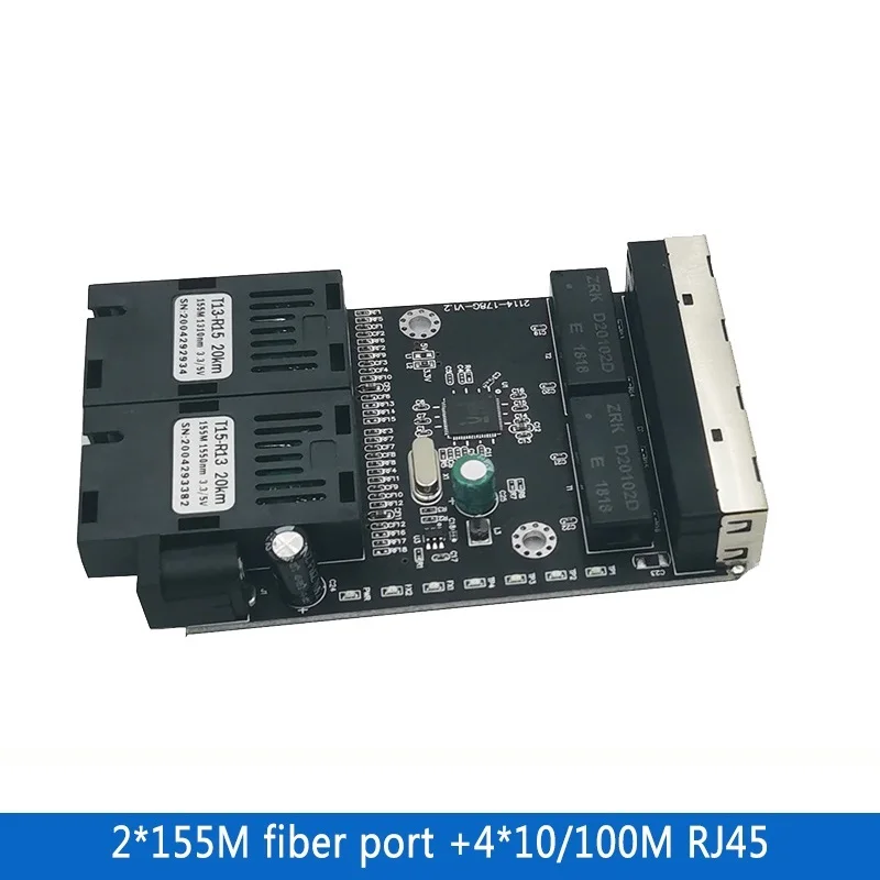 

Волоконно-оптический коммутатор Ethernet 4 RJ45 2 SC, 10/100 м, 20 шт.