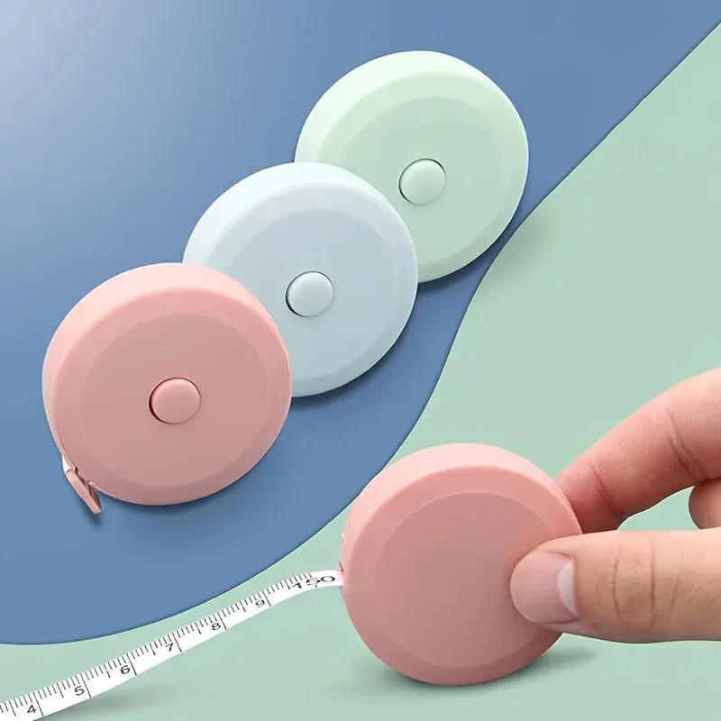 Tape Measure Measuring Tape 1pc Ring Shaped Soft Automatic Retractable Tape Measure 150cm/59.05in