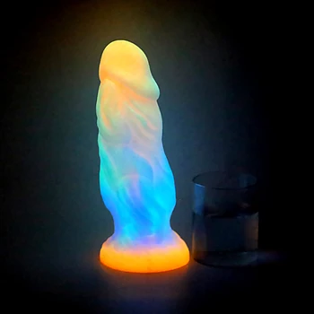 New Type Luminous Monster Dildo Anal Dildo Buttplug Sex Toys For Men Women Strapon Masturbators Big Fake Penis Dildo For Adult 3