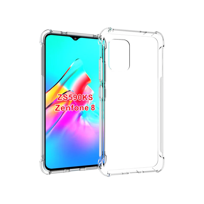 High Quality Shockproof Transparent TPU Case with Airbag Protection
