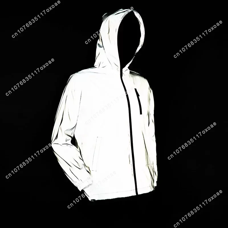 Fluminense brazil football Reflective Jacket Mens Womens Coat Hooded Windbreaker Run Jackets Cycling Hiking Zipper Custom Hoodie